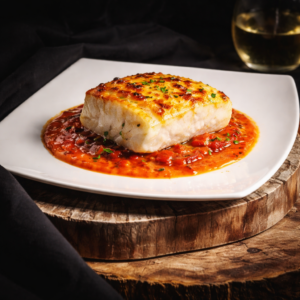 Bacalao Confitado Pimientos