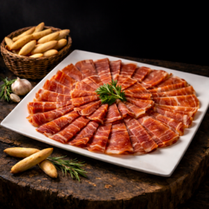 Bandeja de lomo ibérico.
