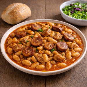 Alubias con chorizo