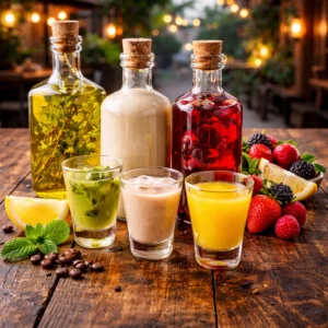 Licores hierbas crema de orujo o frutas