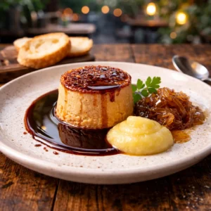Mousse de foie de pato caramelizado