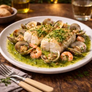 Merluza en salsa verde