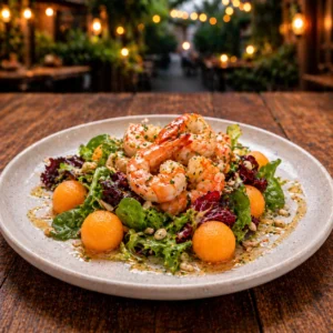 Ensalada de langostinos